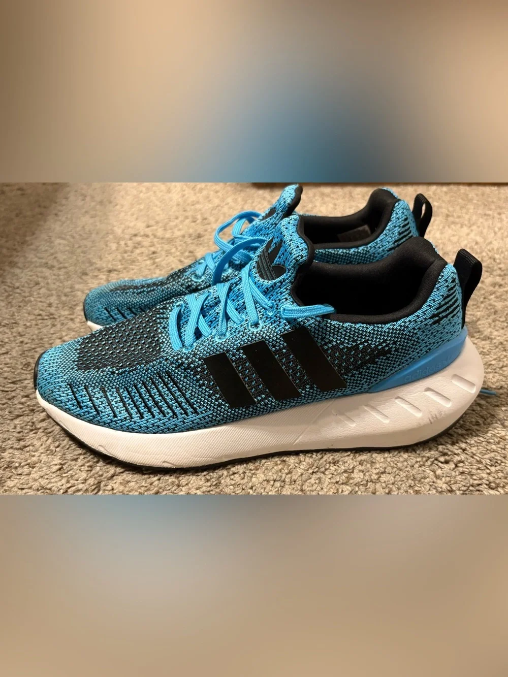 Men’s size 7 Adidas Swift Run 22 “Sky Rush Black”